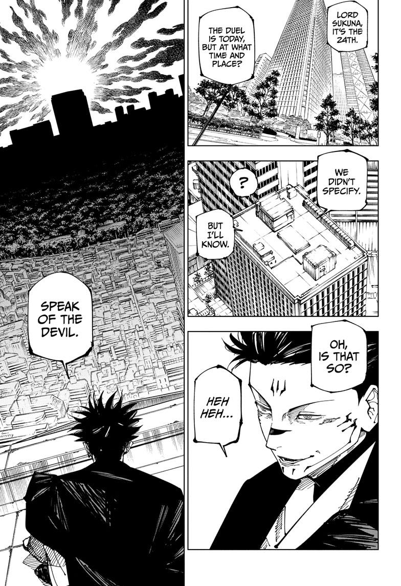 Jujutsu Kaisen Manga Chapter 223 page 4 - Inhuman Makyo Shinjuku Showdown, Part 1