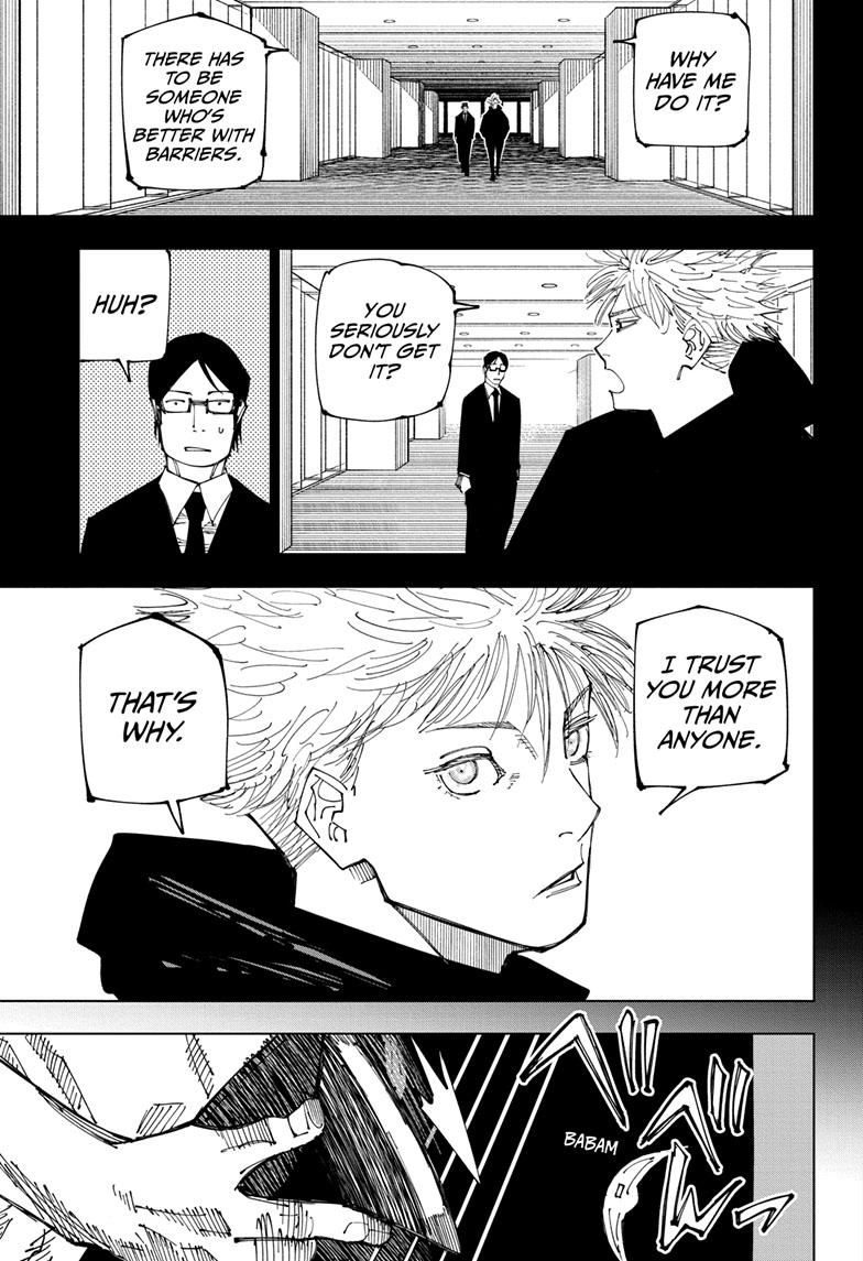 Jujutsu Kaisen Manga Chapter 223 page 8 - Inhuman Makyo Shinjuku Showdown, Part 1