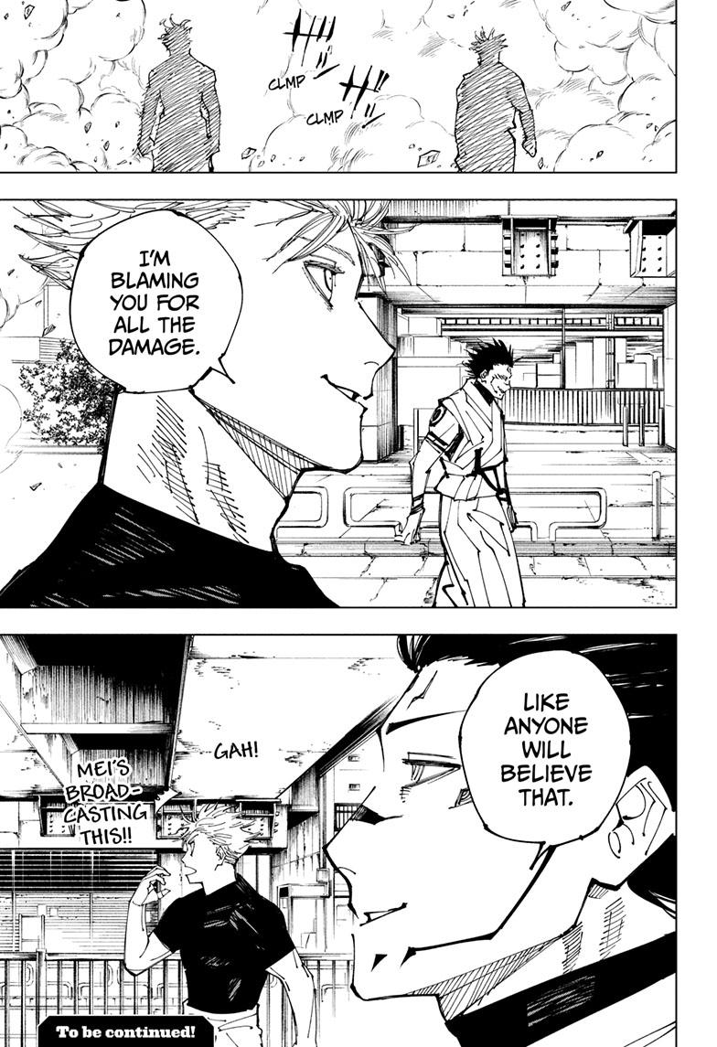 Jujutsu Kaisen Manga Chapter 224 page 20 - Inhuman Makyo Shinjuku Showdown, Part 2