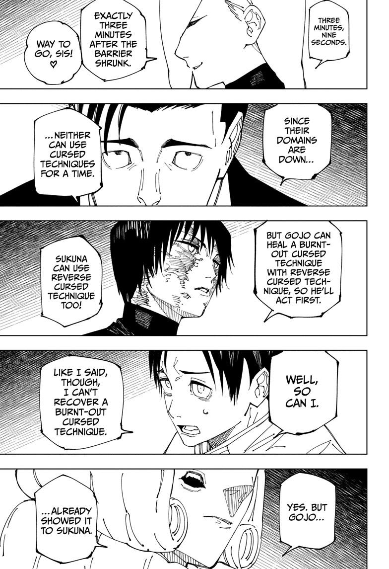 Jujutsu Kaisen Manga Chapter 228 page 13 - Inhuman Makyo Shinjuku Showdown, Part 6