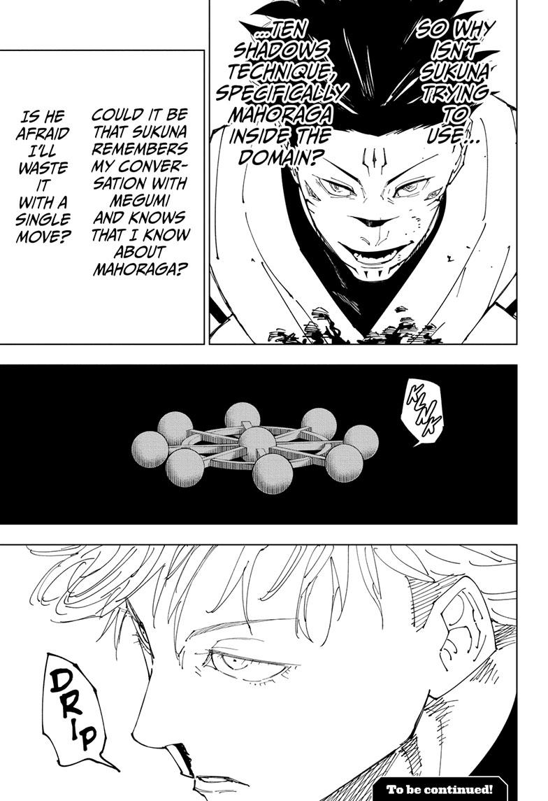 Jujutsu Kaisen Manga Chapter 228 page 19 - Inhuman Makyo Shinjuku Showdown, Part 6