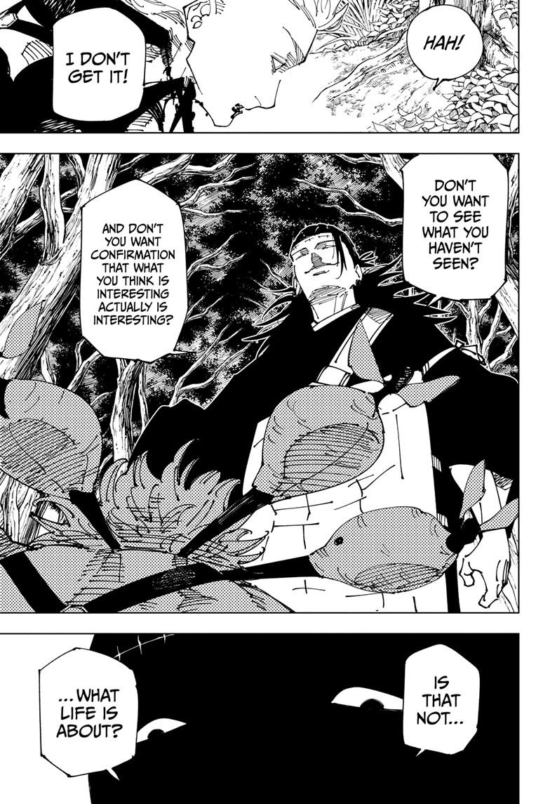 Jujutsu Kaisen Manga Chapter 239 page 15 - Foolish Survivor!!