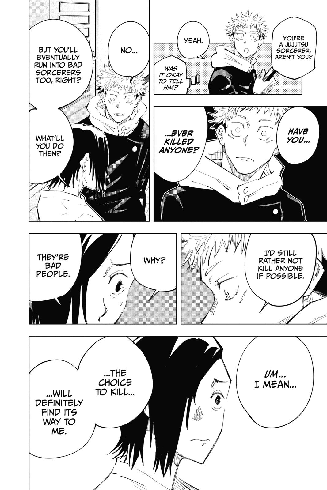 Jujutsu Kaisen Manga Chapter 24 page 16 - Young Fish and Revere Punishment, Part 6