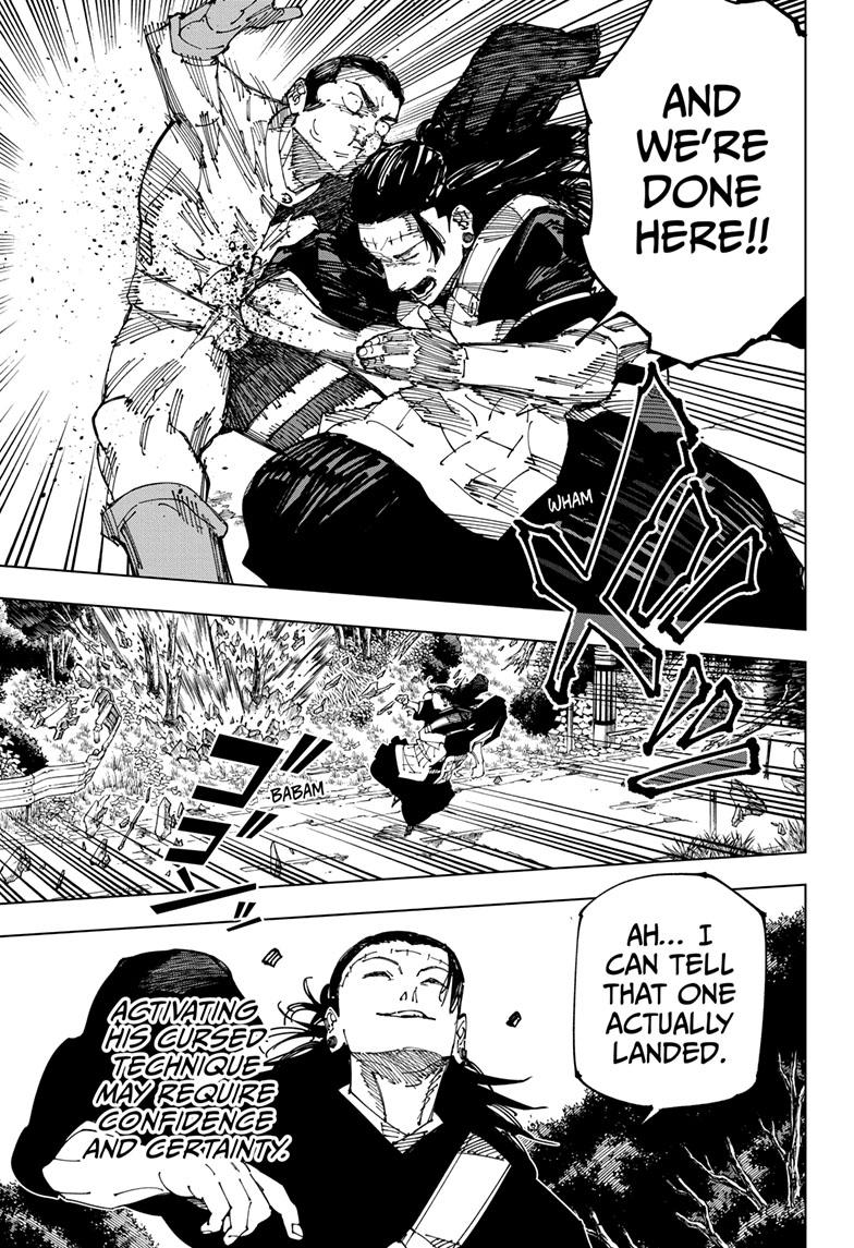 Jujutsu Kaisen Manga Chapter 240 page 15 - Foolish Survivor —Live On—