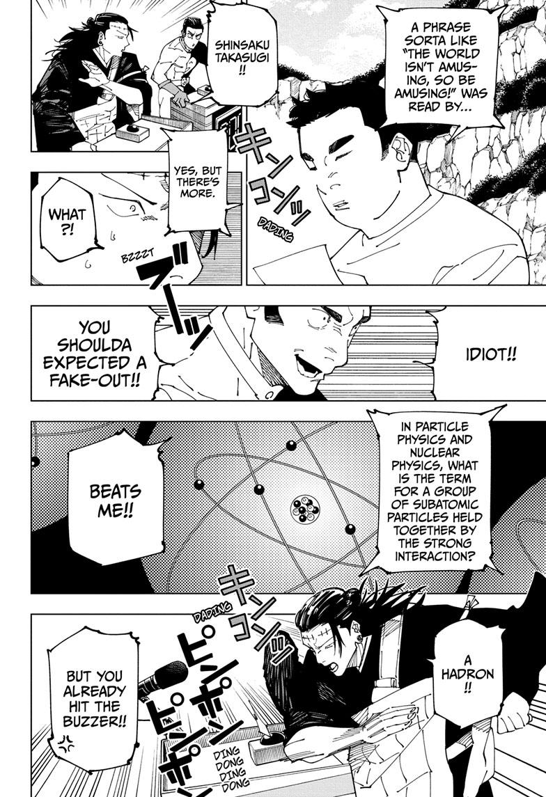 Jujutsu Kaisen Manga Chapter 242 page 10 - Foolish Survivor —Flying High—