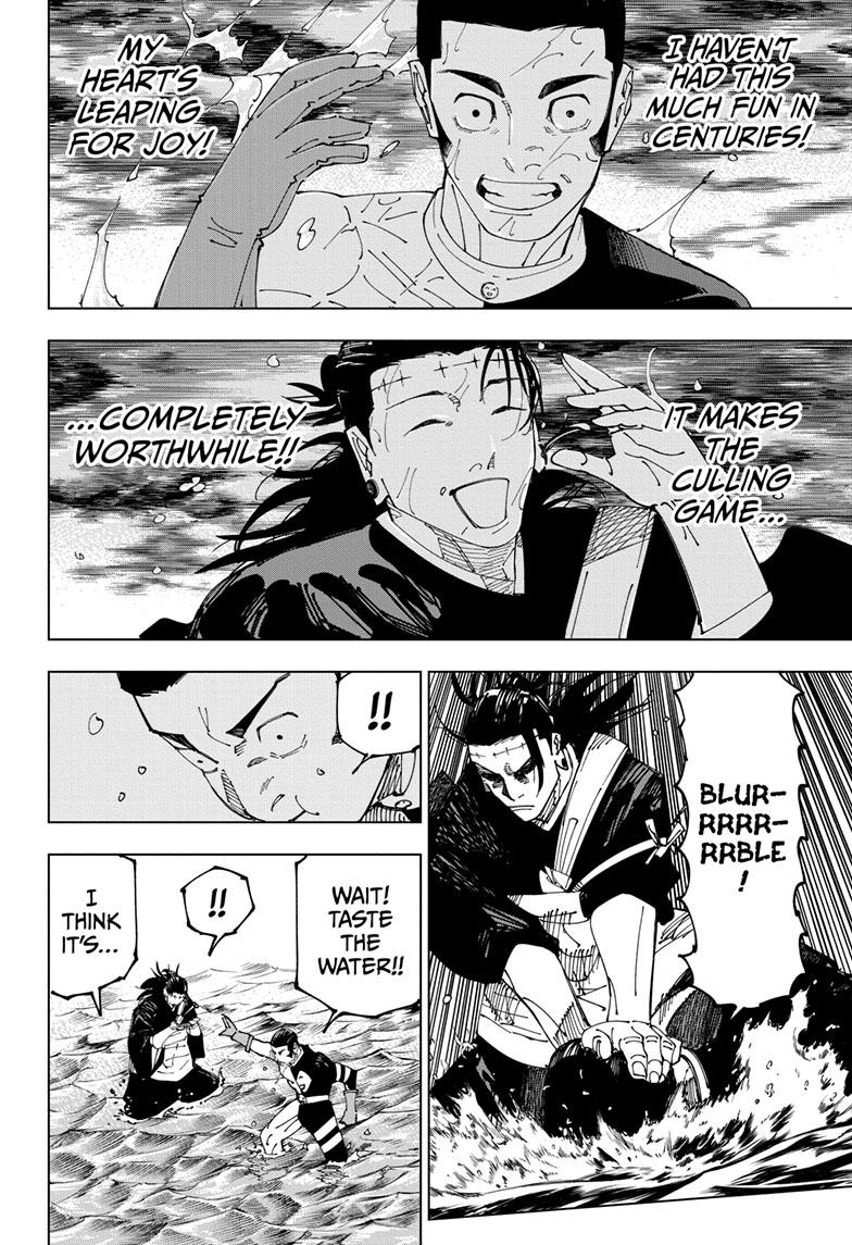 Jujutsu Kaisen Manga Chapter 242 page 16 - Foolish Survivor —Flying High—