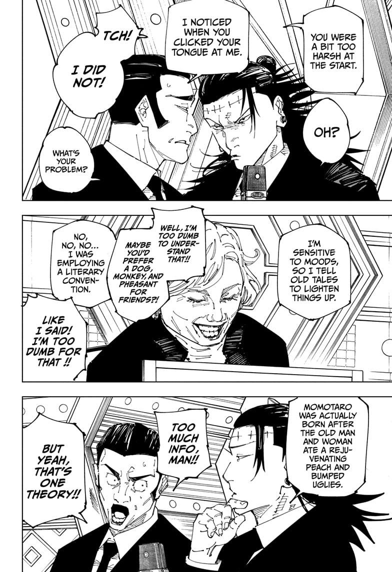 Jujutsu Kaisen Manga Chapter 243 page 4 - Foolish Survivor —Laughing It Up—