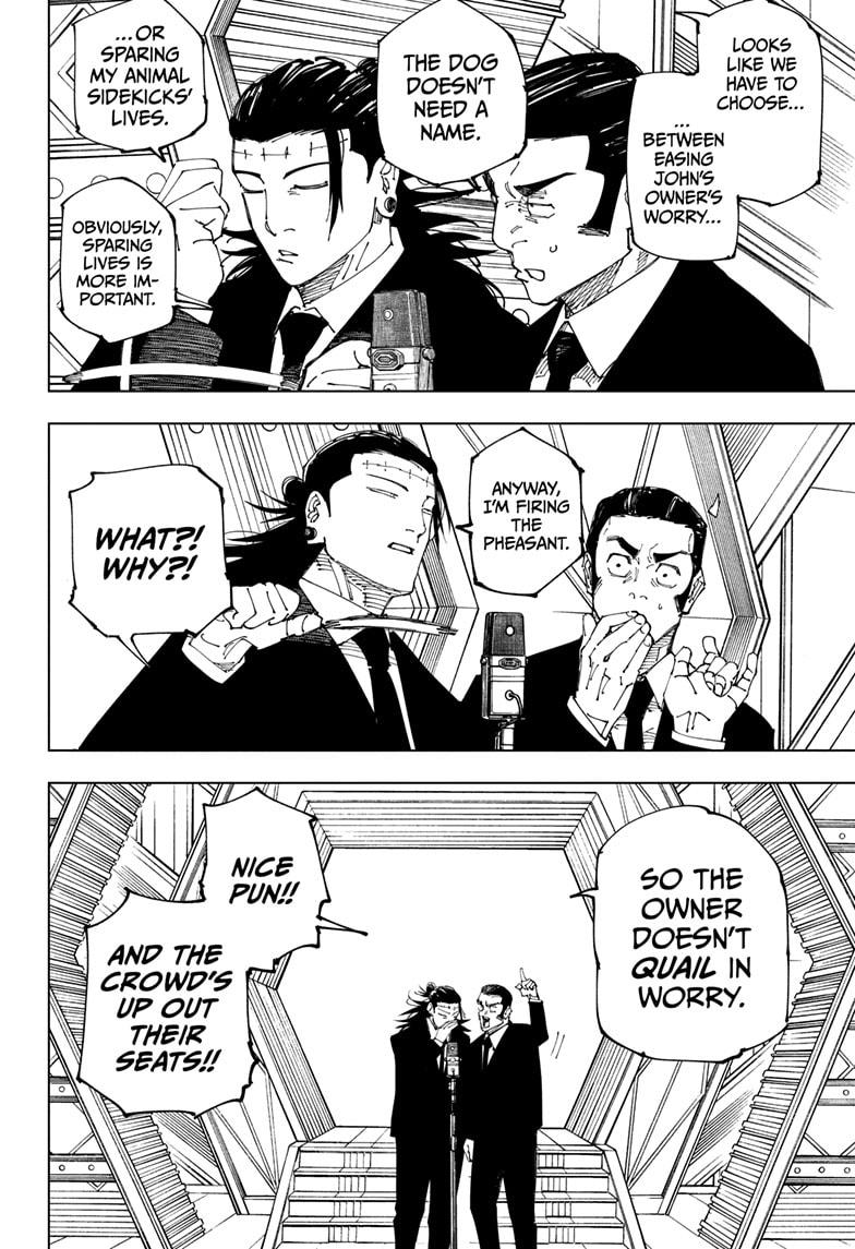 Jujutsu Kaisen Manga Chapter 243 page 9 - Foolish Survivor —Laughing It Up—