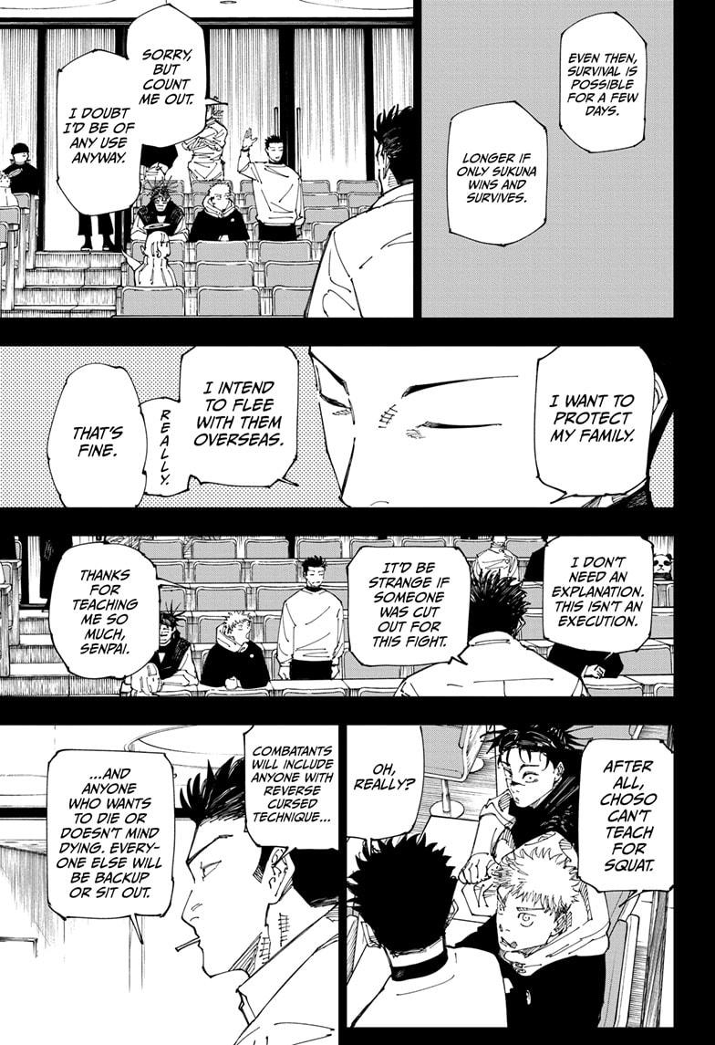 Jujutsu Kaisen Manga Chapter 244 page 3 - Inhuman Makyo Shinjuku Showdown, Part 16