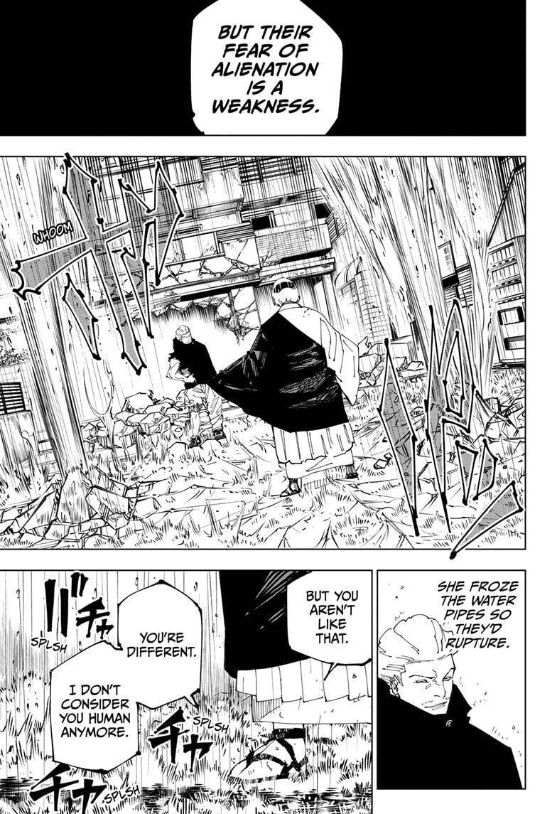 Jujutsu Kaisen Manga Chapter 245 page 9 - Inhuman Makyo Shinjuku Showdown, Part 17
