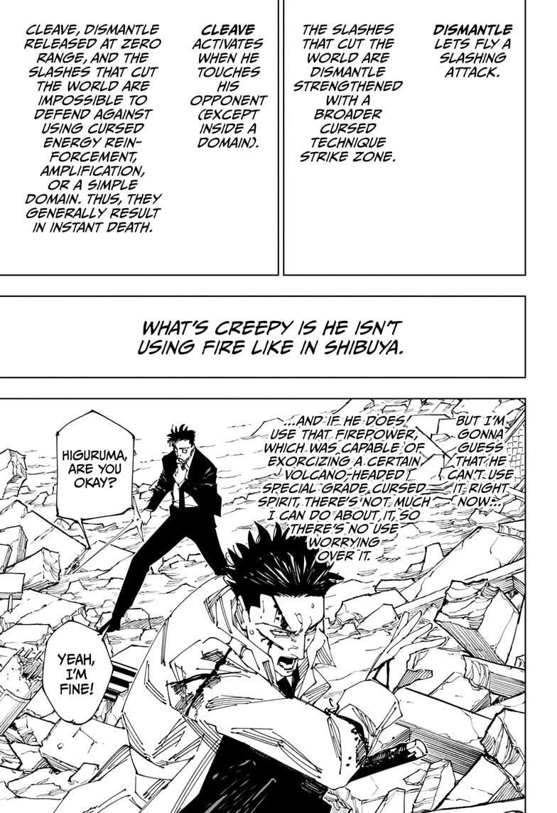 Jujutsu Kaisen Manga Chapter 246 page 5 - Inhuman Makyo Shinjuku Showdown, Part 18