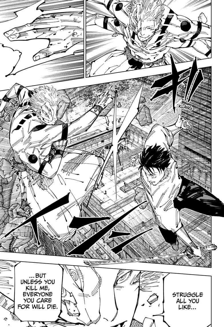 Jujutsu Kaisen Manga Chapter 248 page 17 - Inhuman Makyo Shinjuku Showdown, Part 20
