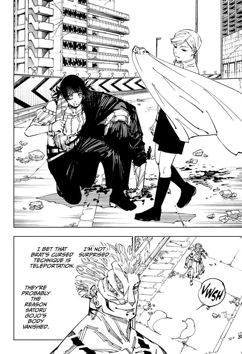 Jujutsu Kaisen Manga Chapter 248 page 4 - Inhuman Makyo Shinjuku Showdown, Part 20
