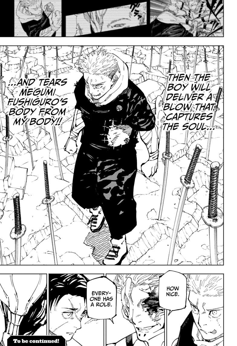 Jujutsu Kaisen Manga Chapter 249 page 18 - Inhuman Makyo Shinjuku Showdown, Part 21