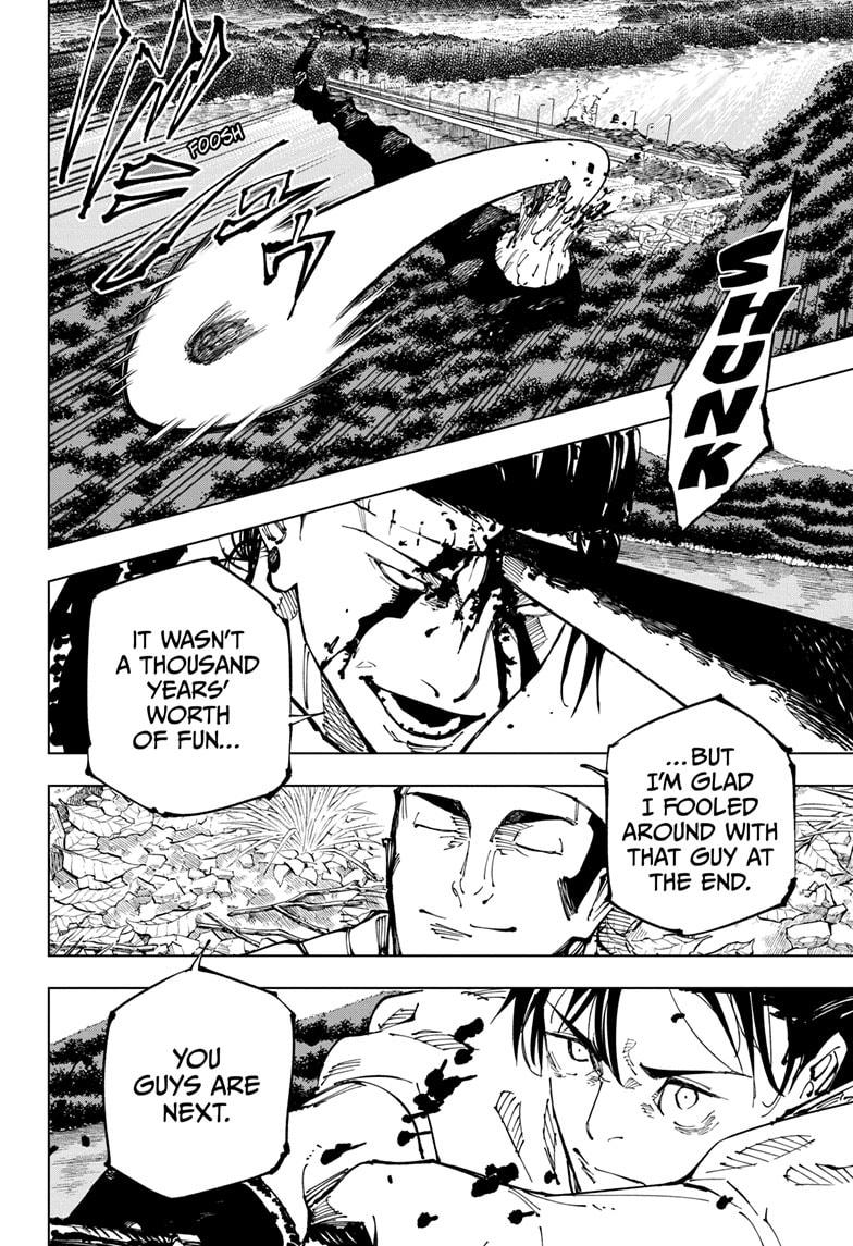 Jujutsu Kaisen Manga Chapter 249 page 6 - Inhuman Makyo Shinjuku Showdown, Part 21