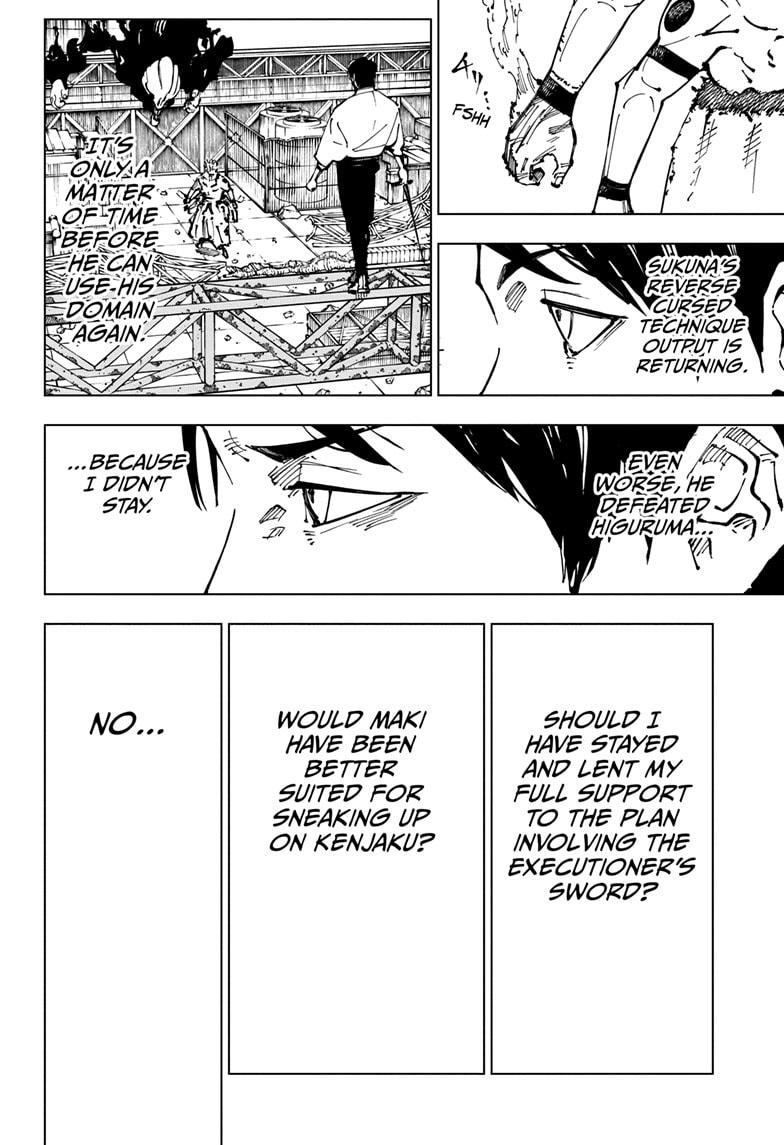 Jujutsu Kaisen Manga Chapter 249 page 8 - Inhuman Makyo Shinjuku Showdown, Part 21