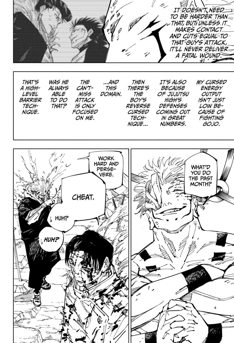 Jujutsu Kaisen Manga Chapter 250 page 14 - Inhuman Makyo Shinjuku Showdown, Part 22