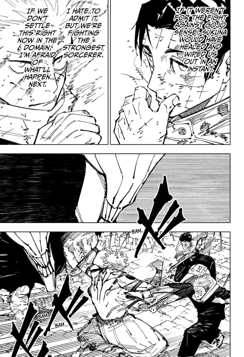 Jujutsu Kaisen Manga Chapter 250 page 15 - Inhuman Makyo Shinjuku Showdown, Part 22