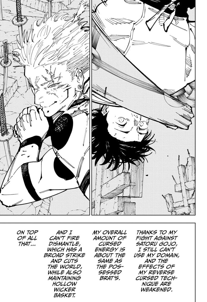 Jujutsu Kaisen Manga Chapter 250 page 5 - Inhuman Makyo Shinjuku Showdown, Part 22