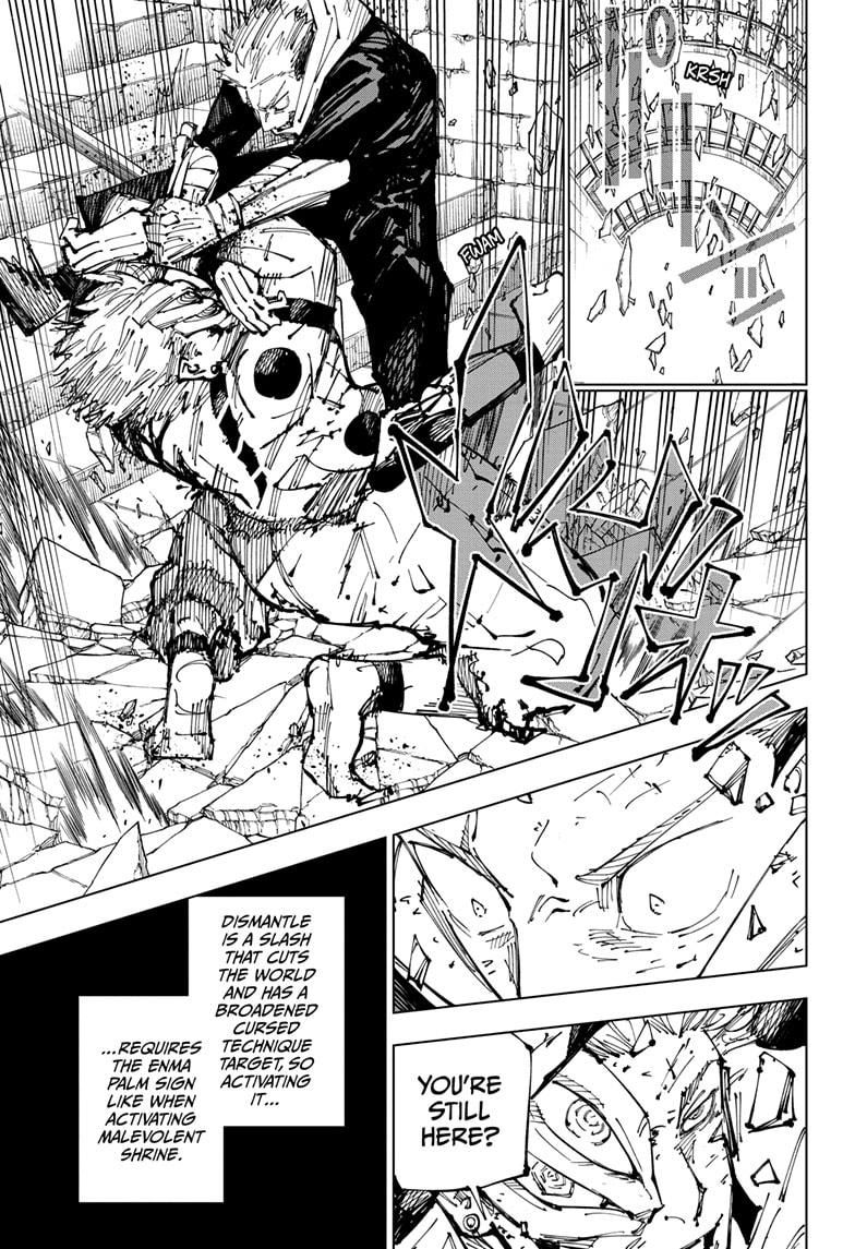 Jujutsu Kaisen Manga Chapter 255 page 15 - Inhuman Makyo Shinjuku Showdown, Part 27