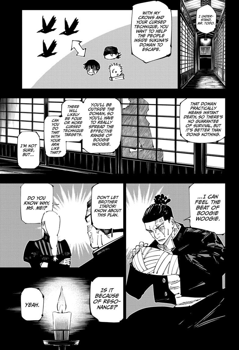 Jujutsu Kaisen Manga Chapter 259 page 13 - Inhuman Makyo Shinjuku Showdown, Part 31