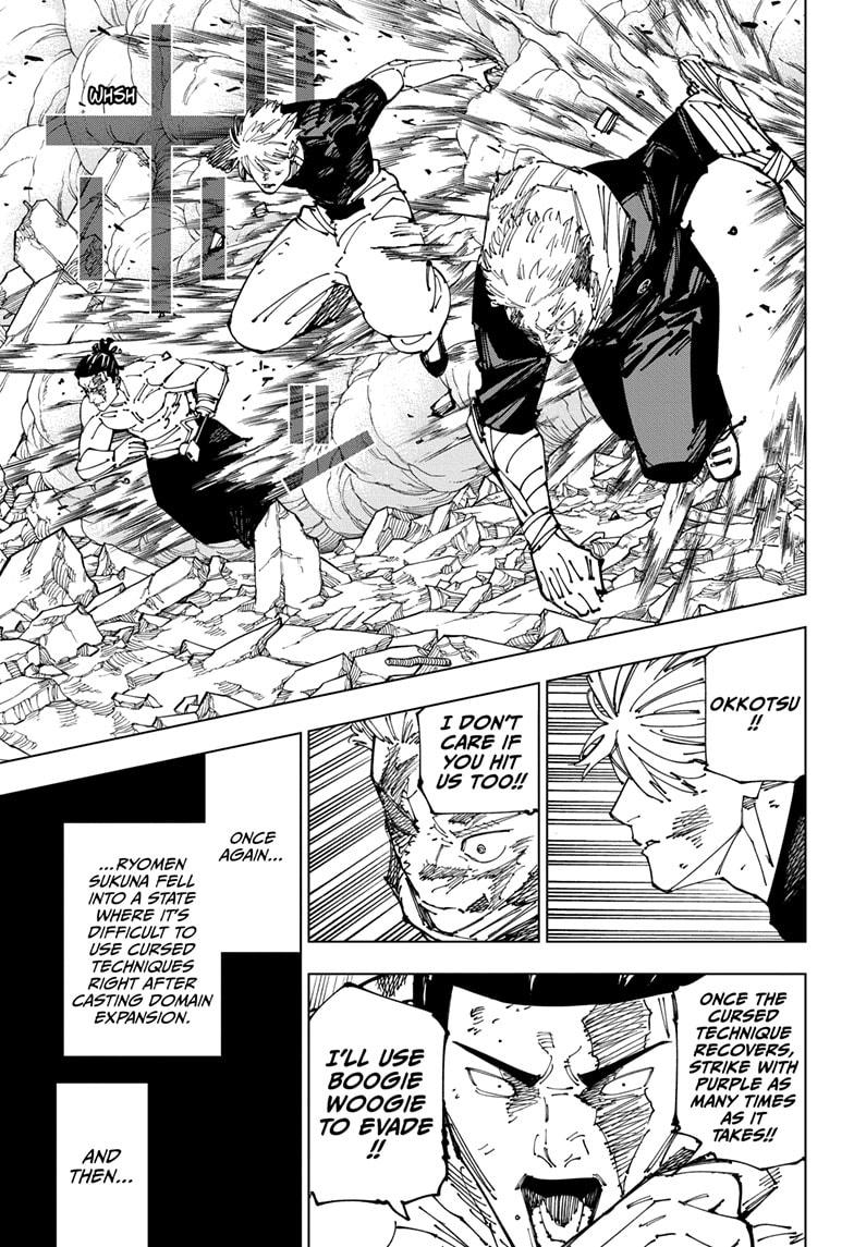Jujutsu Kaisen Manga Chapter 263 page 3 - Inhuman Makyo Shinjuku Showdown, Part 35