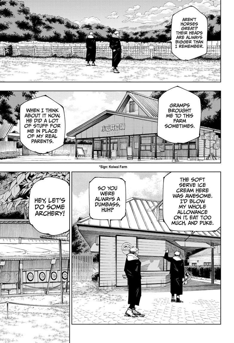Jujutsu Kaisen Manga Chapter 265 page 7 - That Day