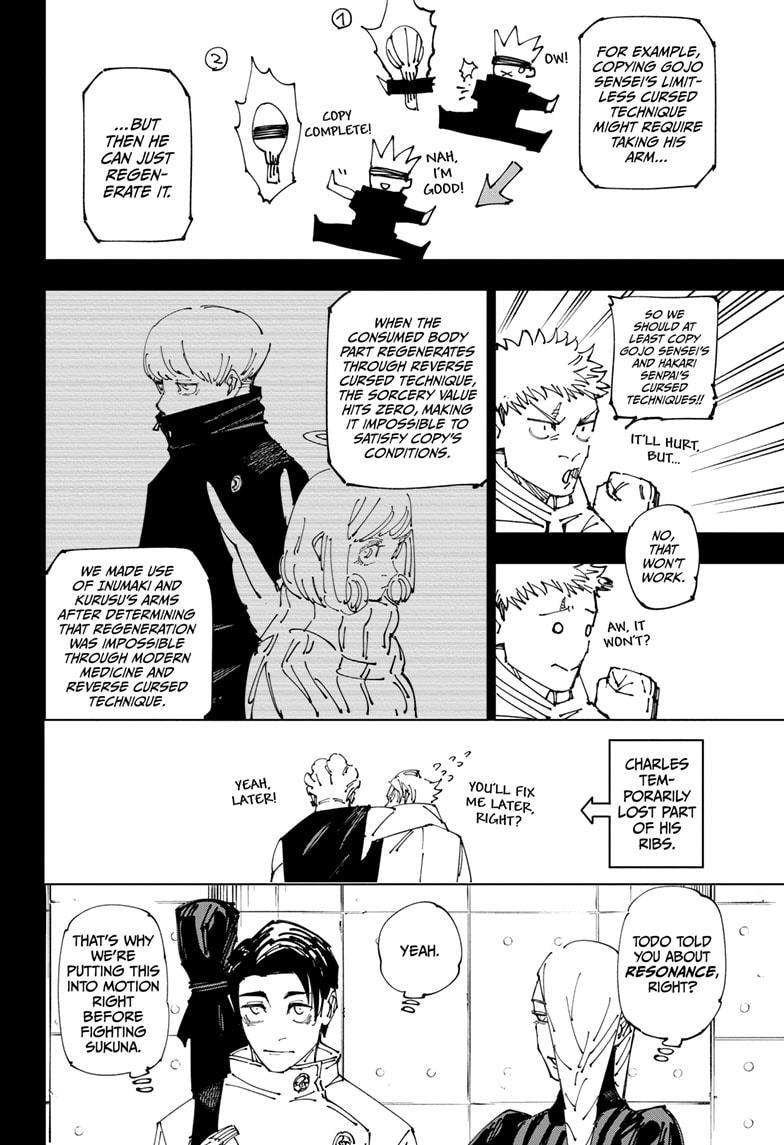 Jujutsu Kaisen Manga Chapter 267 page 6 - Inhuman Makyo Shinjuku Showdown, Part 38