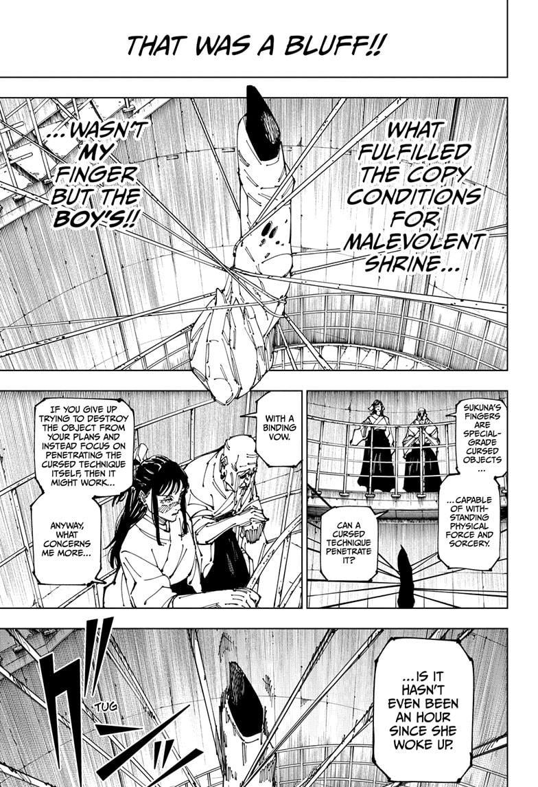 Jujutsu Kaisen Manga Chapter 267 page 9 - Inhuman Makyo Shinjuku Showdown, Part 38