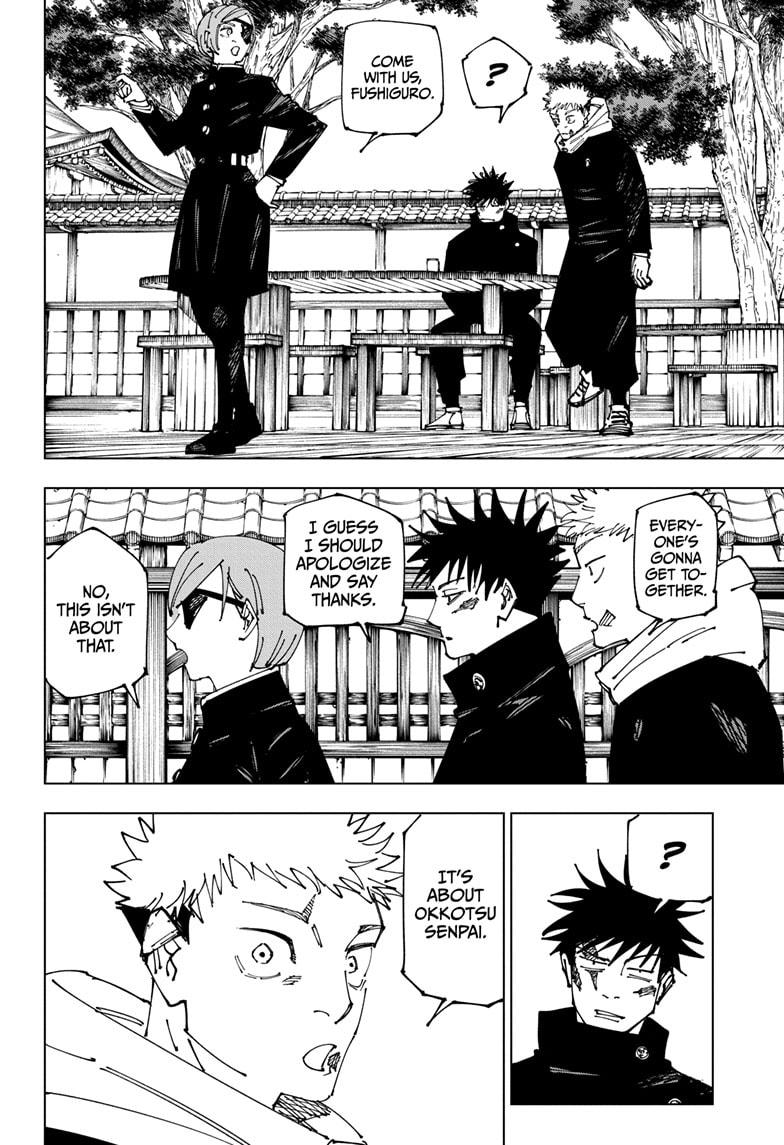 Jujutsu Kaisen Manga Chapter 268 page 18 - Settling Matters