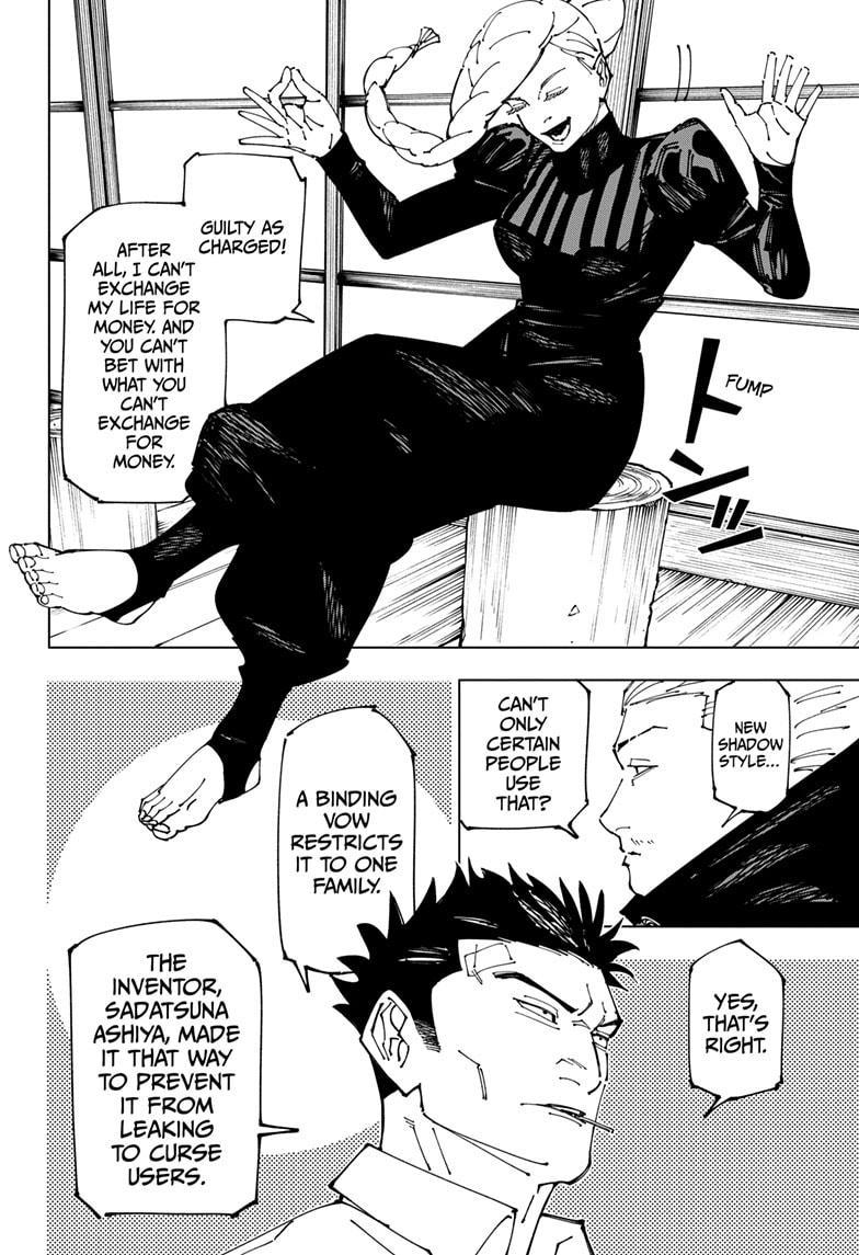 Jujutsu Kaisen Manga Chapter 269 page 12 - Considerations