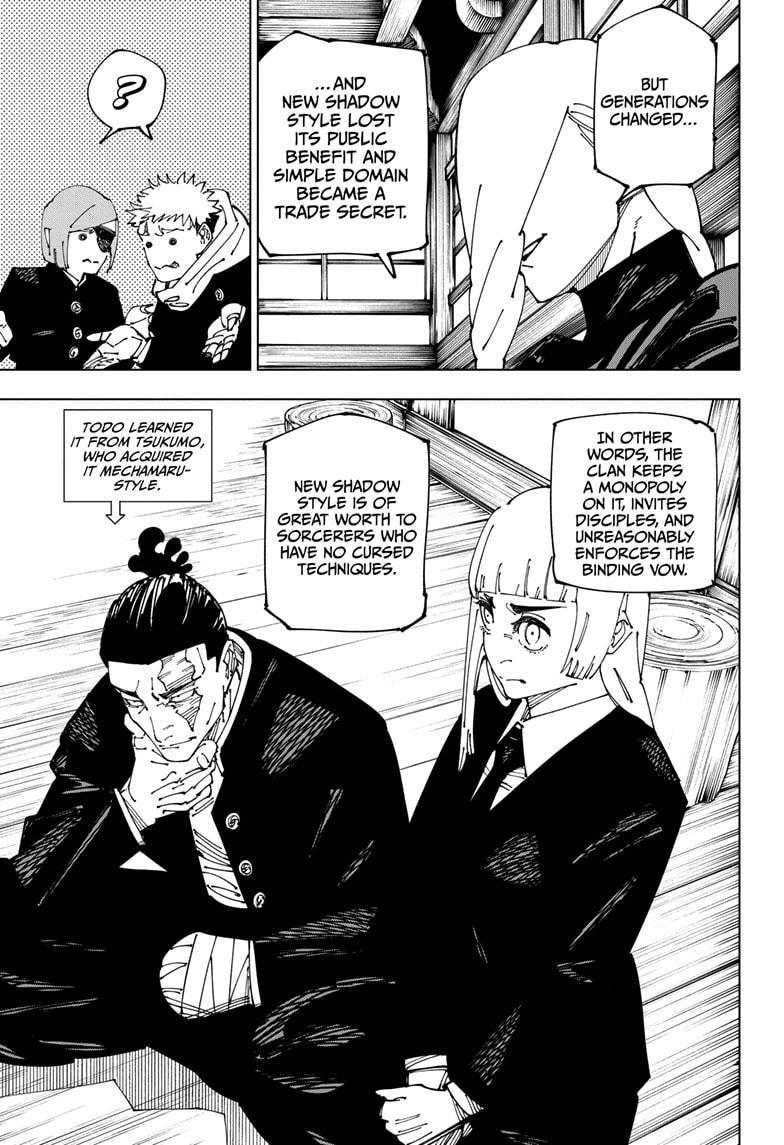 Jujutsu Kaisen Manga Chapter 269 page 13 - Considerations