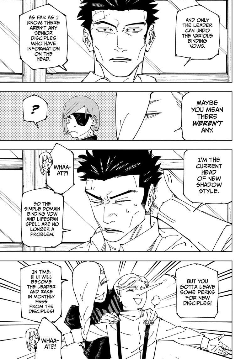 Jujutsu Kaisen Manga Chapter 269 page 15 - Considerations