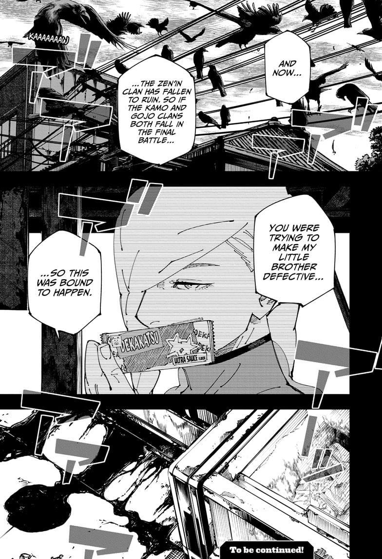 Jujutsu Kaisen Manga Chapter 269 page 19 - Considerations