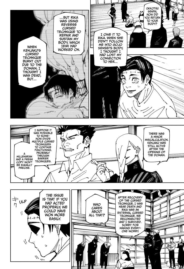 Jujutsu Kaisen Manga Chapter 269 page 4 - Considerations