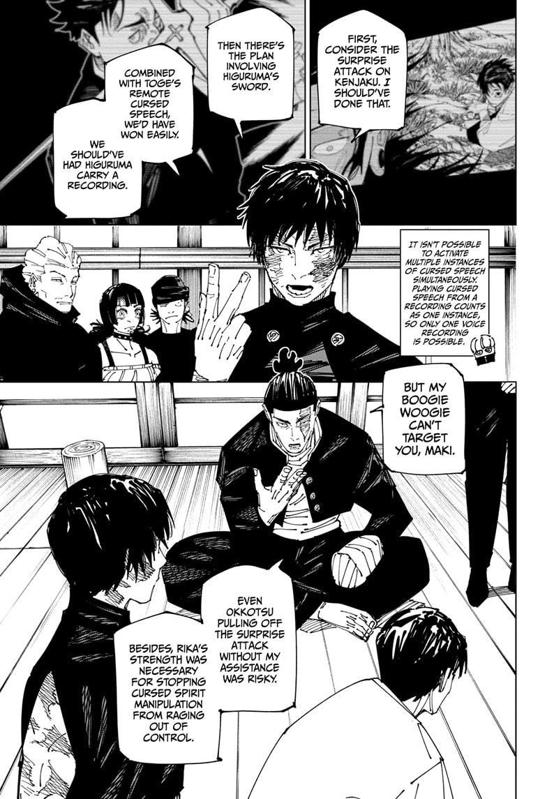 Jujutsu Kaisen Manga Chapter 269 page 5 - Considerations