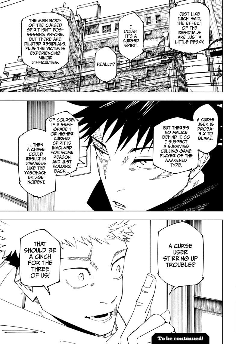 Jujutsu Kaisen Manga Chapter 270 page 19 - The End of the Dream