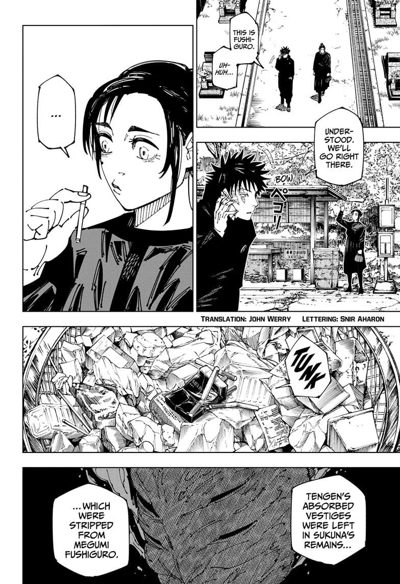 Jujutsu Kaisen Manga Chapter 270 page 2 - The End of the Dream