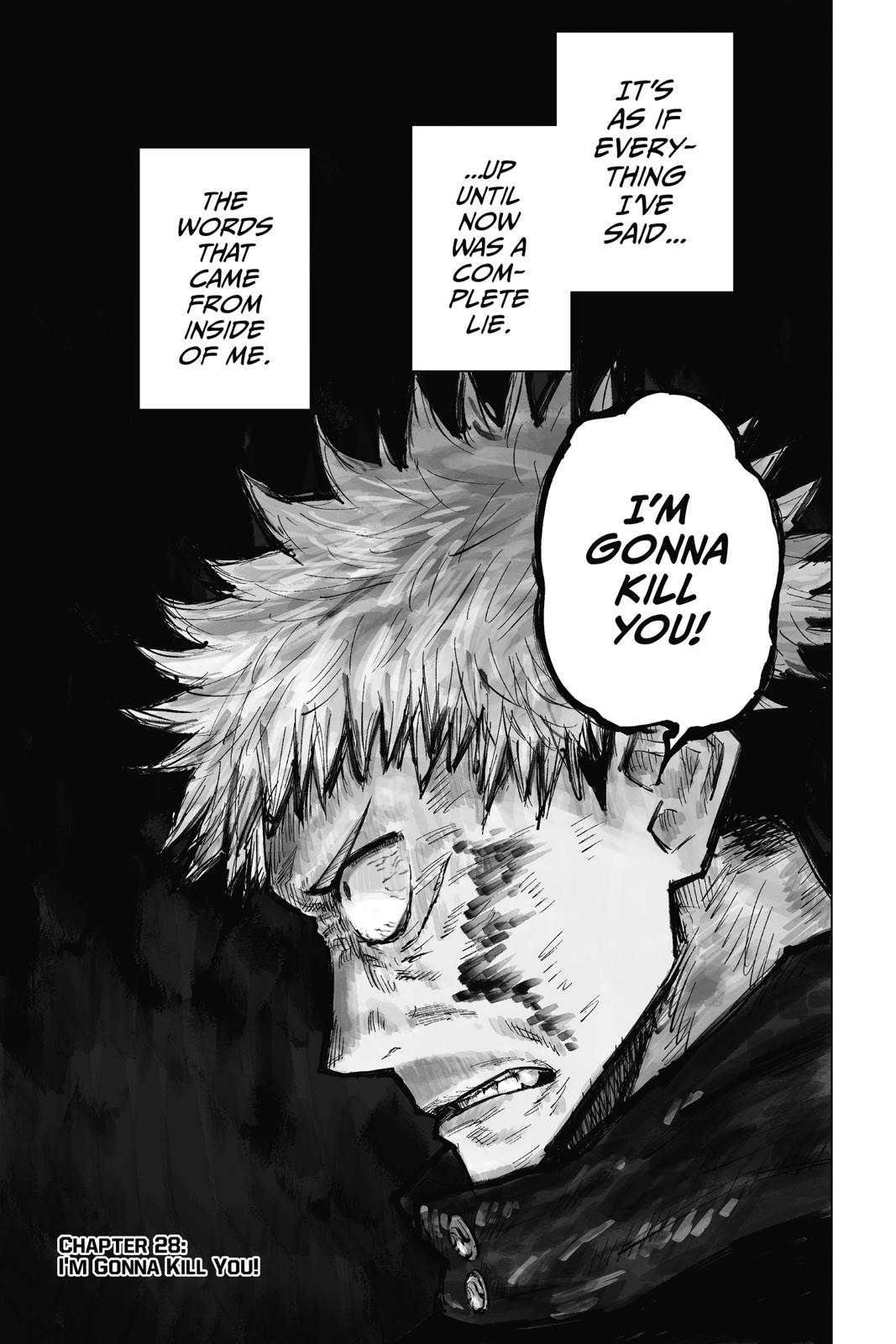 Jujutsu Kaisen Manga Chapter 28 page 1 - I'm Gonna Kill You!