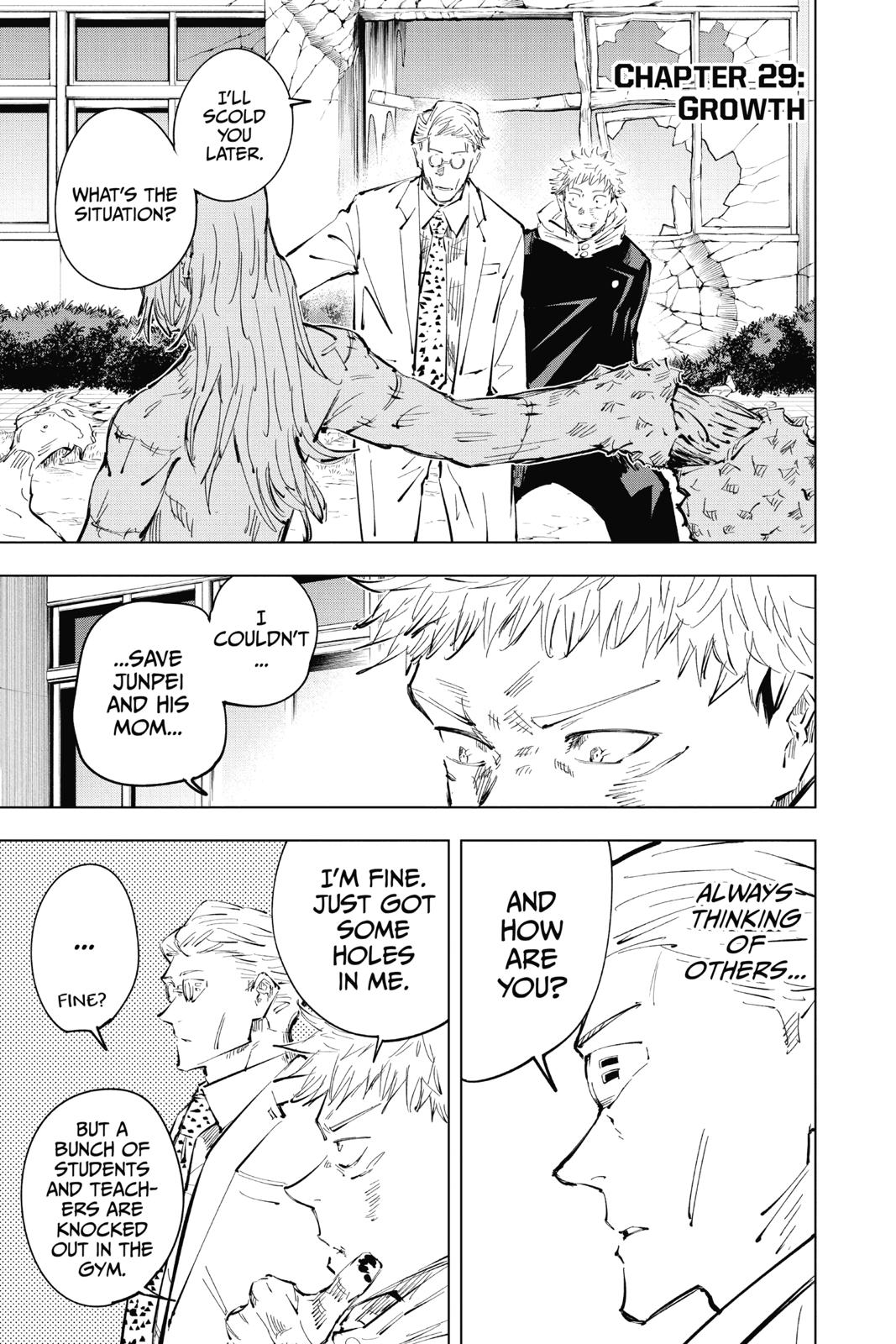 Jujutsu Kaisen Manga Chapter 29 page 1 - Growth