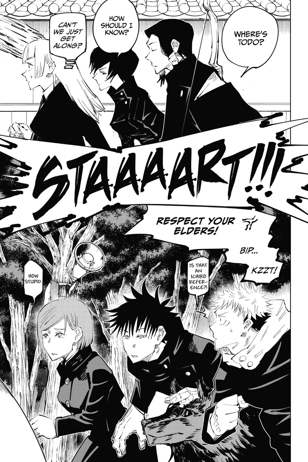 Jujutsu Kaisen Manga Chapter 34 page 3 - Kyoto Sister School Goodwill Event - Team Battle, Part 1