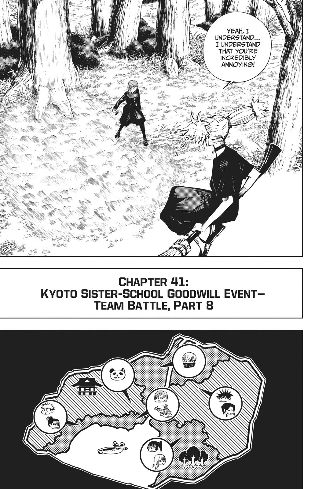 Jujutsu Kaisen Manga Chapter 41 page 1 - Kyoto Sister School Goodwill Event - Team Battle, Part 8