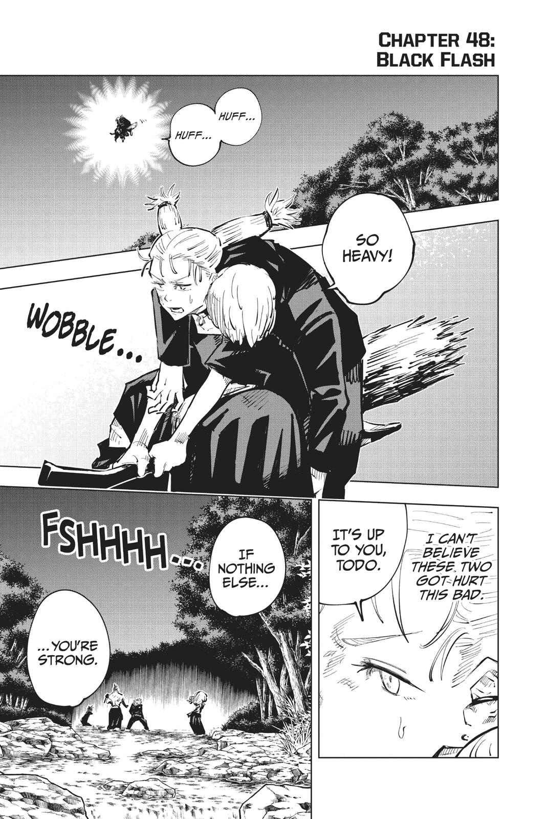 Jujutsu Kaisen Manga Chapter 48 page 1 - Black Flash