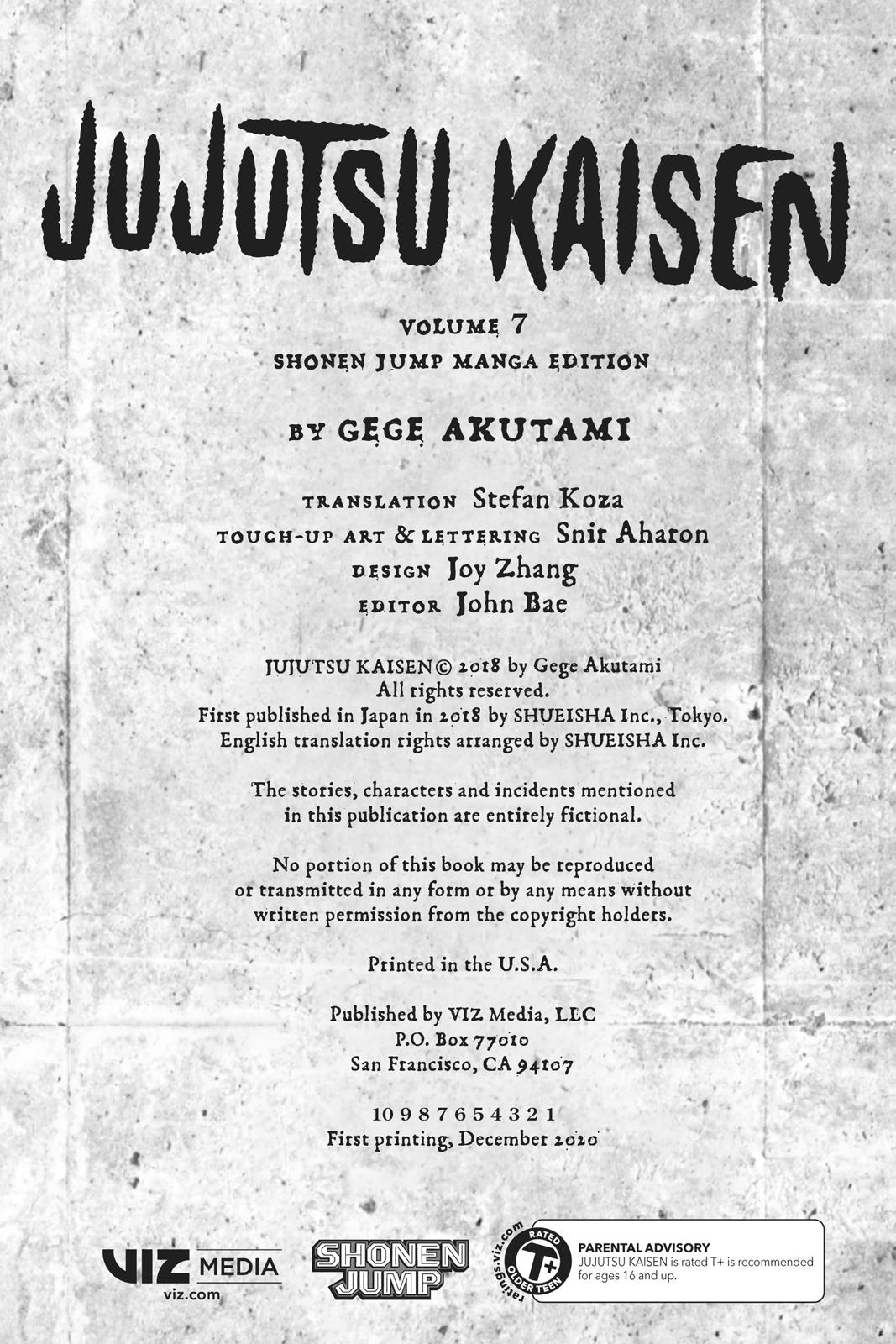 Jujutsu Kaisen Manga Chapter 53 page 3 - Completion