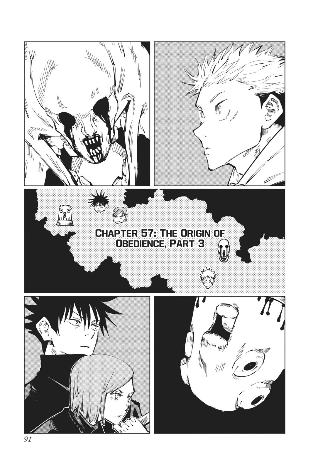 Jujutsu Kaisen Manga Chapter 57 page 1 - The Origin of Obedience, Part 3