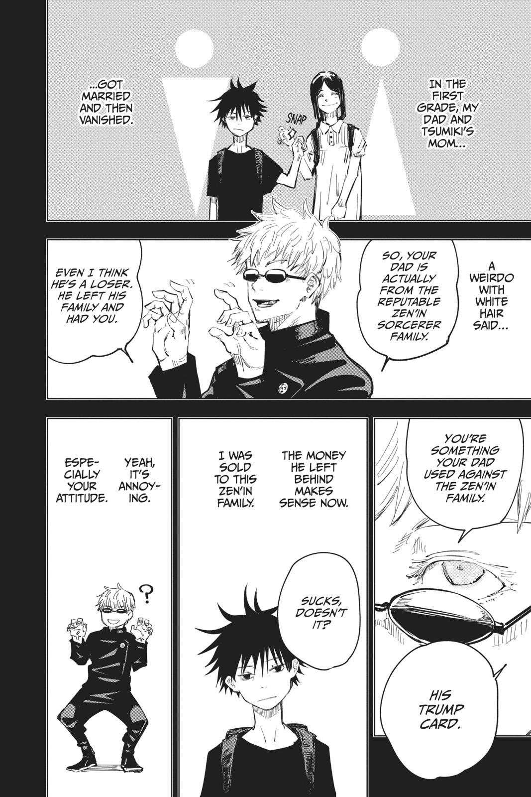 Jujutsu Kaisen Manga Chapter 59 page 8 - The Origin of Obedience, Part 5