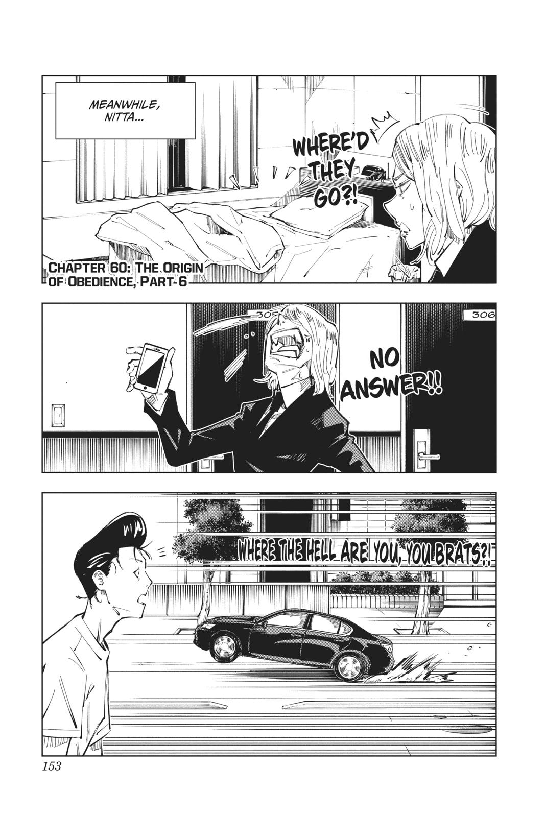 Jujutsu Kaisen Manga Chapter 60 page 1 - The Origin of Obedience, Part 6