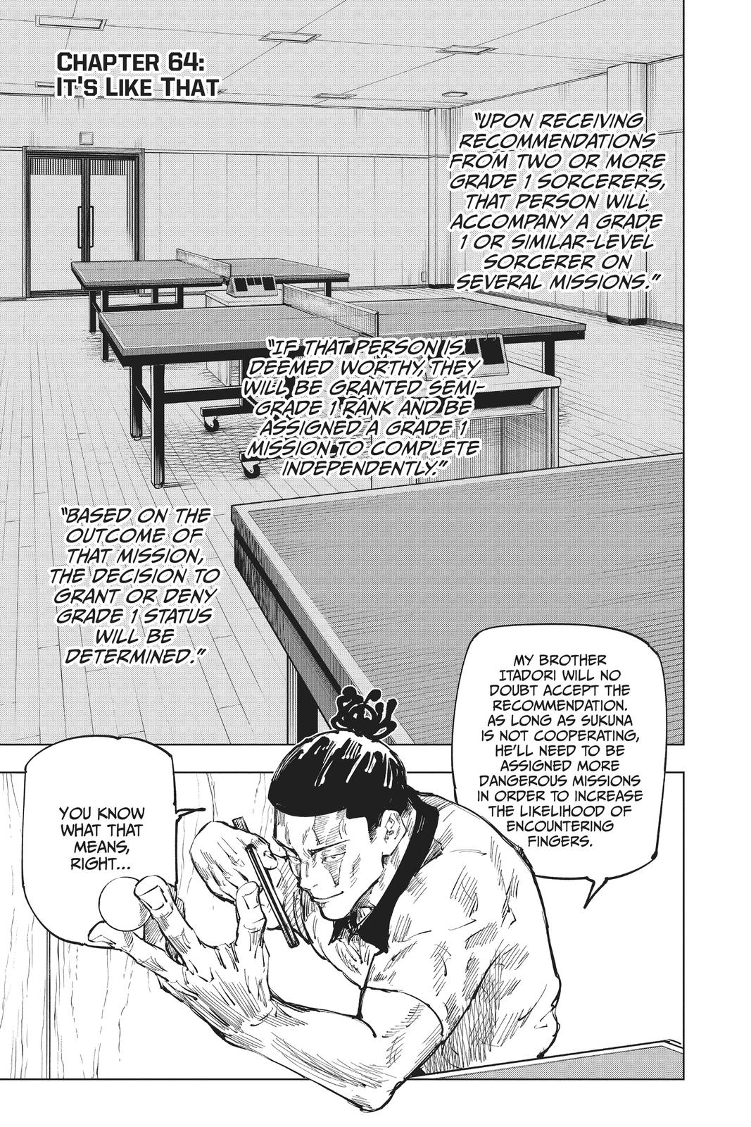 Jujutsu Kaisen Manga Chapter 64 page 1 - It's Like That