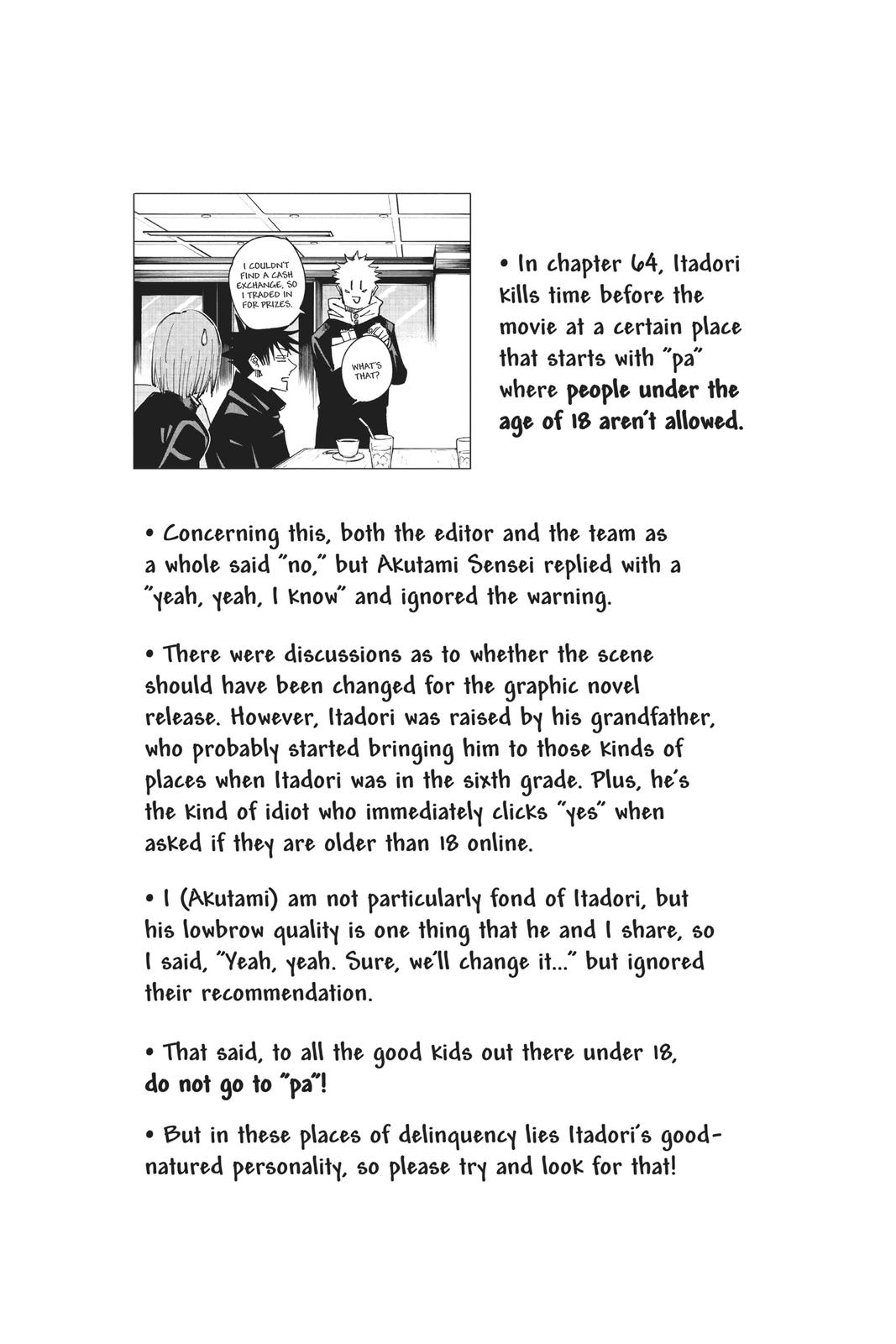 Jujutsu Kaisen Manga Chapter 65 page 22 - Hidden Inventory