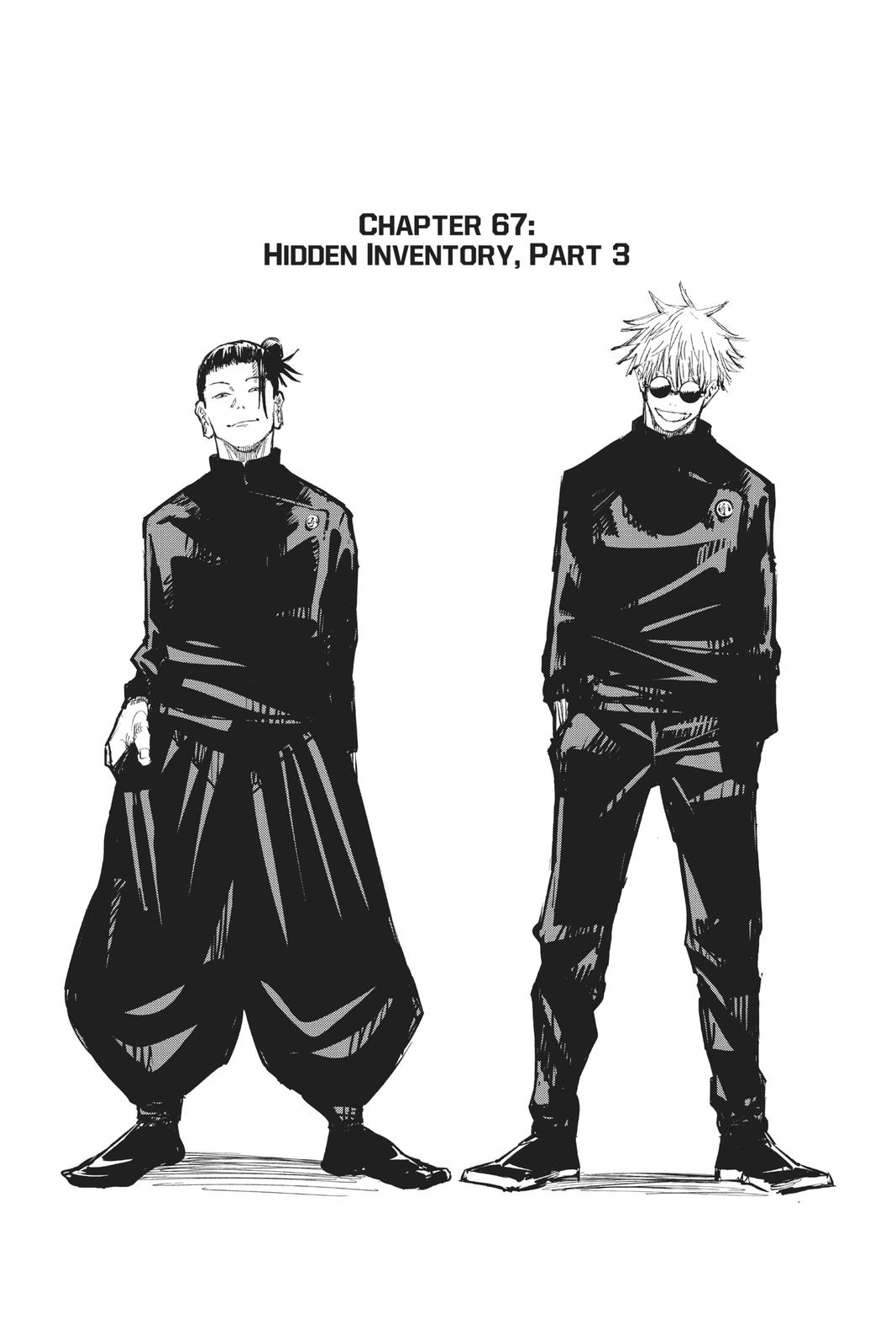 Jujutsu Kaisen Manga Chapter 67 page 1 - Hidden Inventory, Part 3